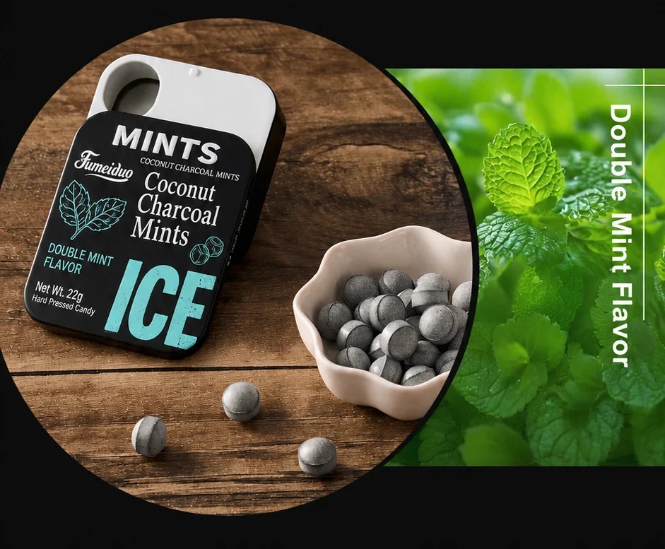 Coconut Charcoal Mint Candy Double Mint Flavor product reference