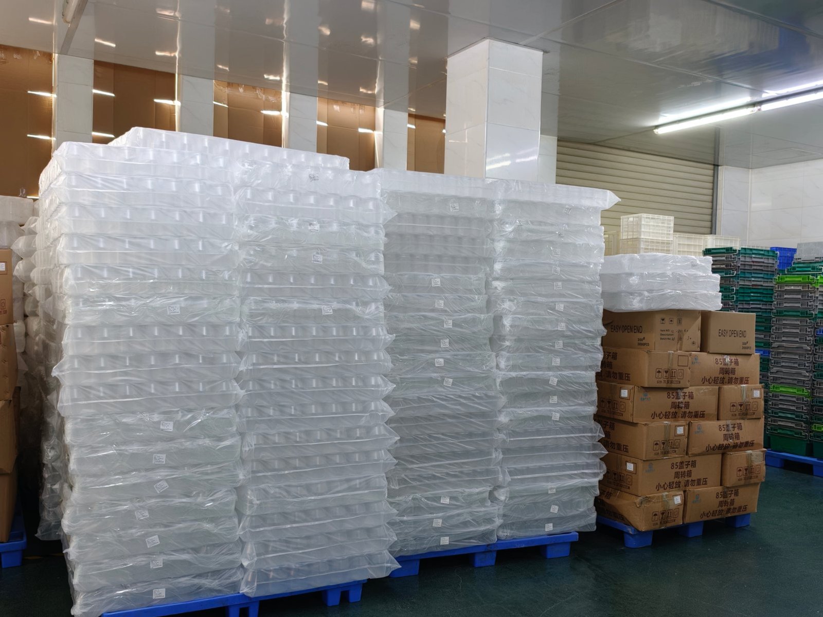 Finished candy goods pallets
