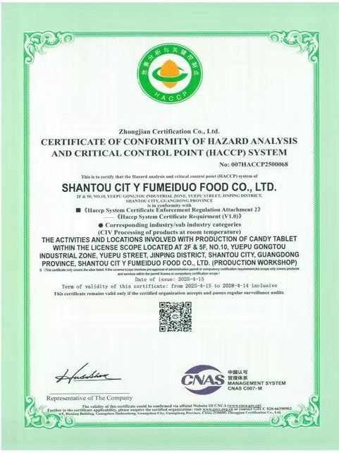 HACCP Certificate