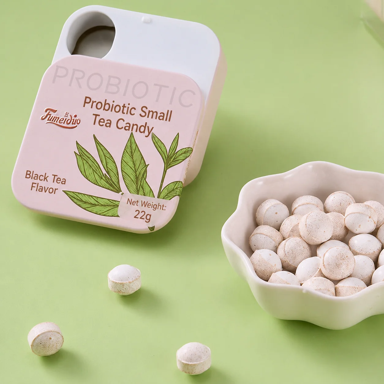 Tea candy retail presentation