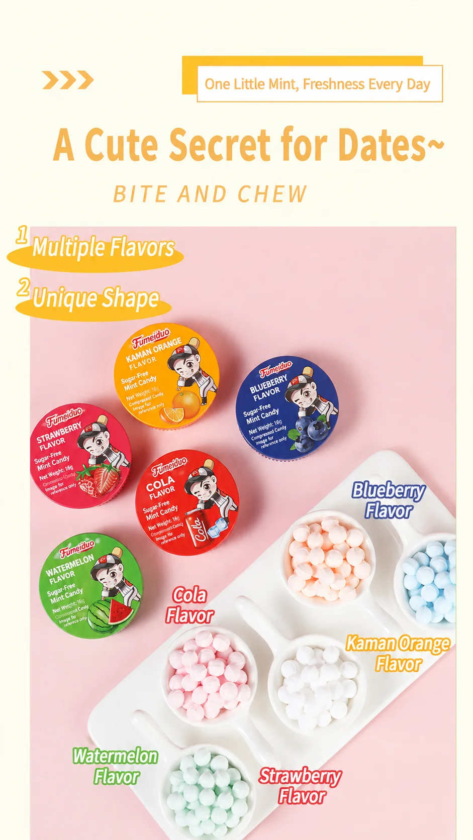 FUMEIDUO Pressed Mint Candy
