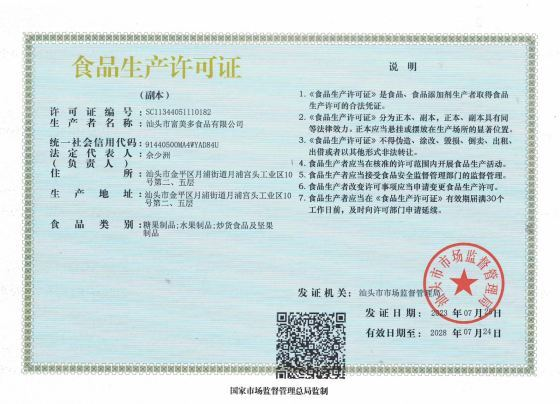 Food Production License